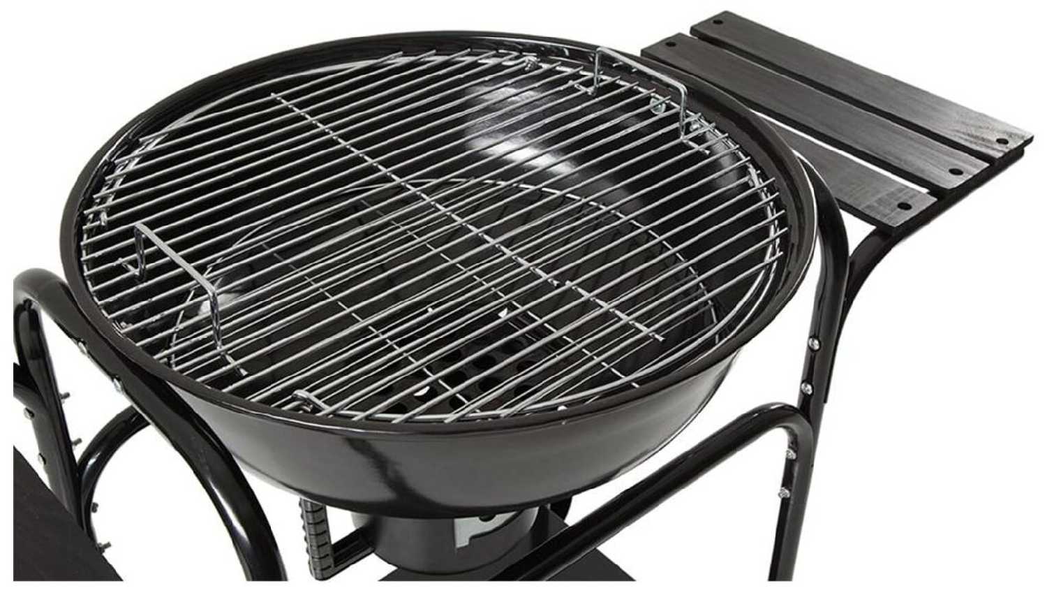 Гриль угольный BestPicnic Blazer 58, 58х113х98 см фотография 5