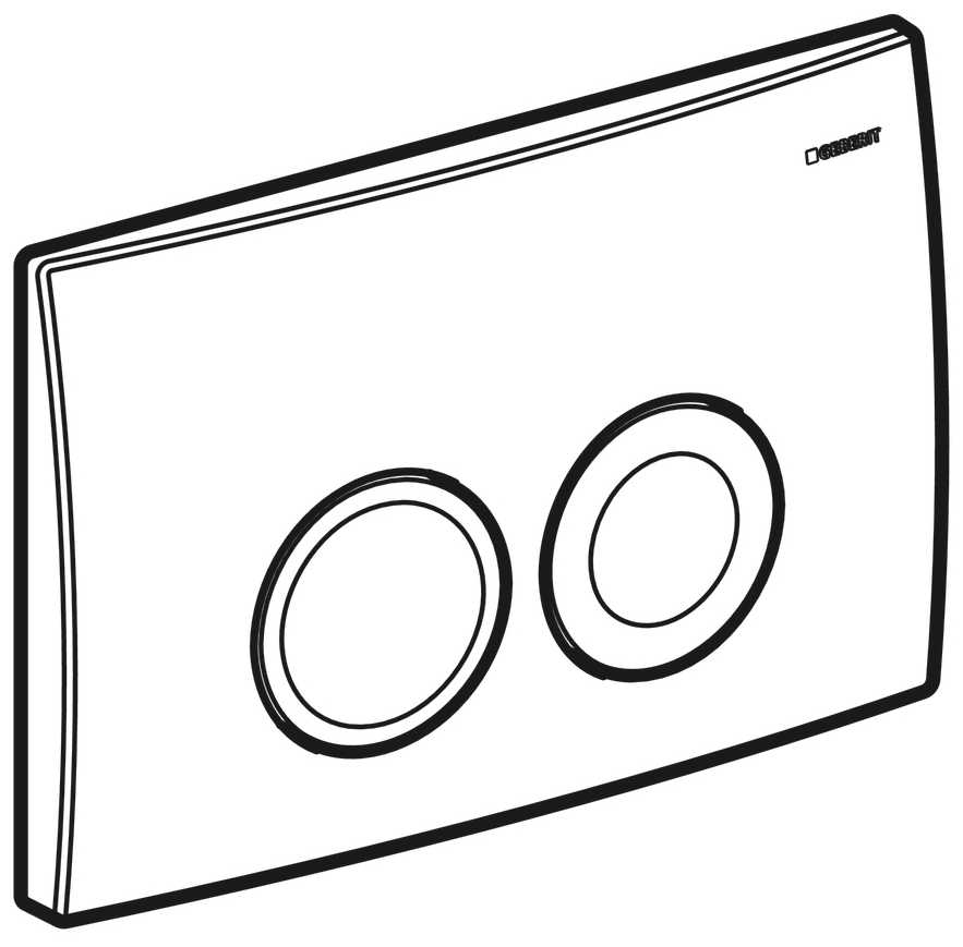 Кнопка смыва GEBERIT Delta 21 (115.125) фотография 2