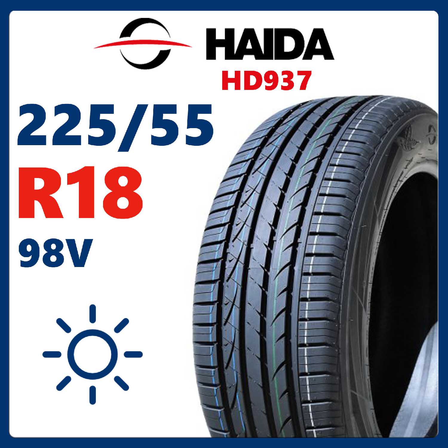 Шины летние HAIDA HD937 225/55R18