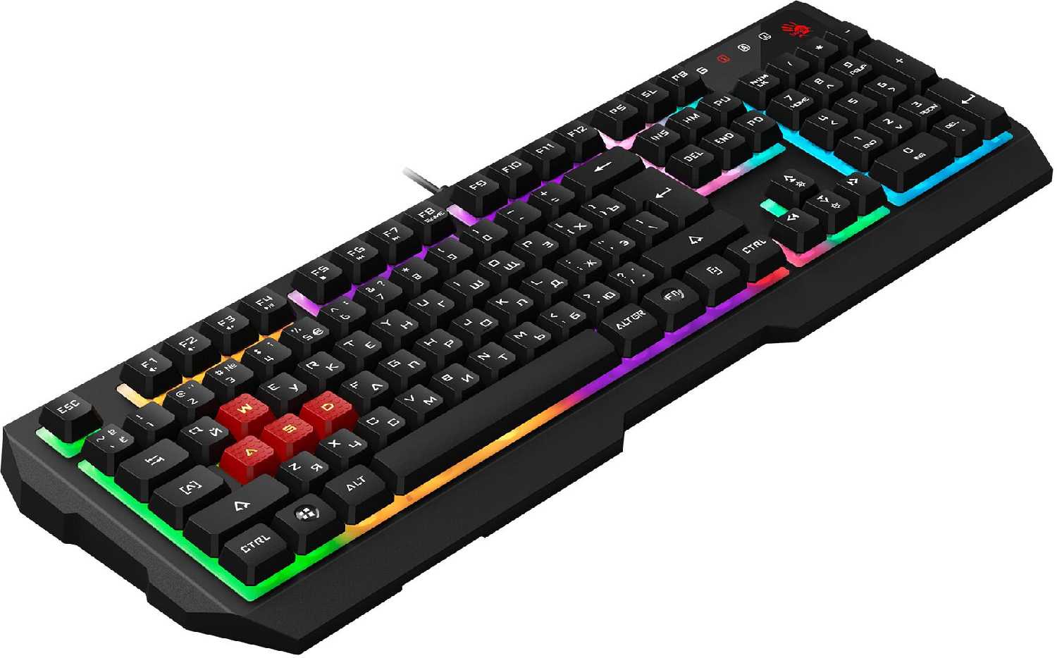 Клавиатура A4Tech Bloody B130N USB Multimedia for gamer LED (B130N) фотография 11