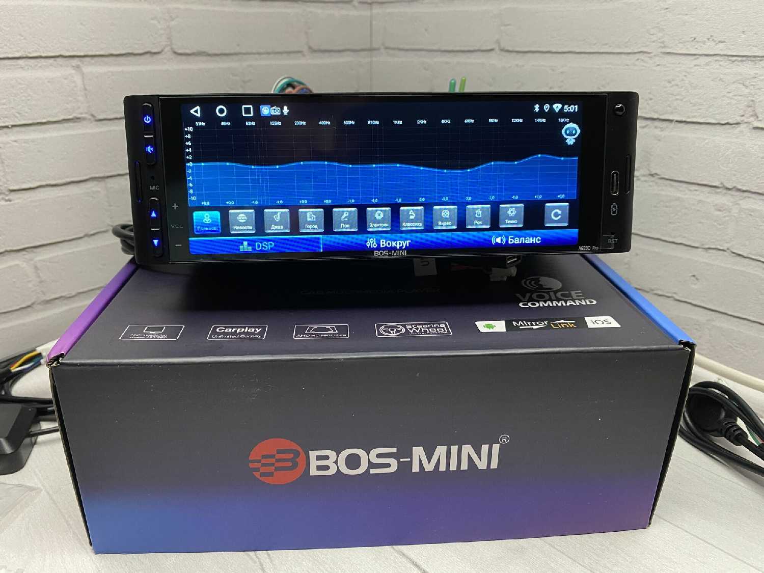 Автомагнитола 1din Bos-Mini BOS-А659D PRO (BOS-А659D) фотография 11