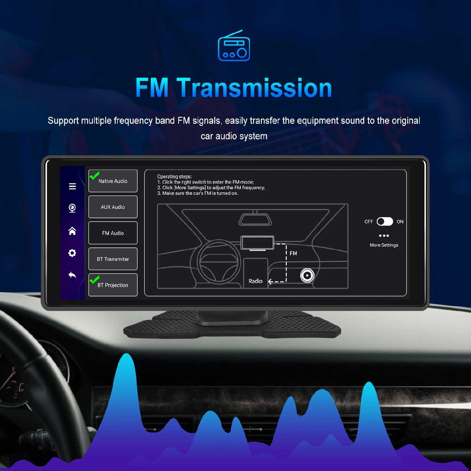 CarPlay Monitor Podofo CarPlay Monitor (8 Core 4+64GB) фотография 16