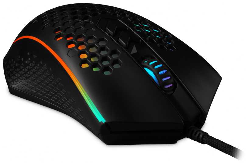 Игровая мышь компьютерная Redragon Memeanlion honeycomb, 7 кнопок, 12400 dpi фотография 2
