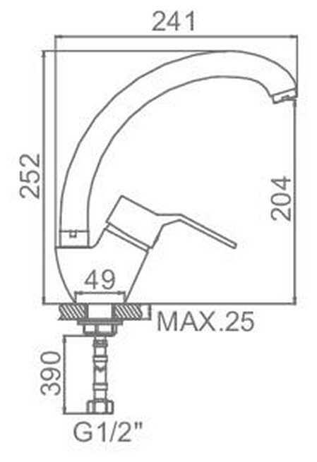 Смеситель LEDEME L5963 для кухни фотография 1