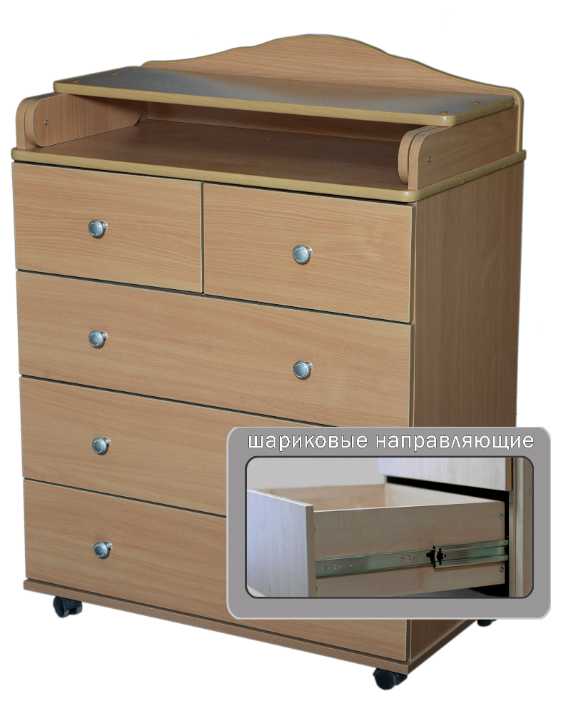 Пеленальный комод Кедр Victoria 805 ЛДСП фотография 7