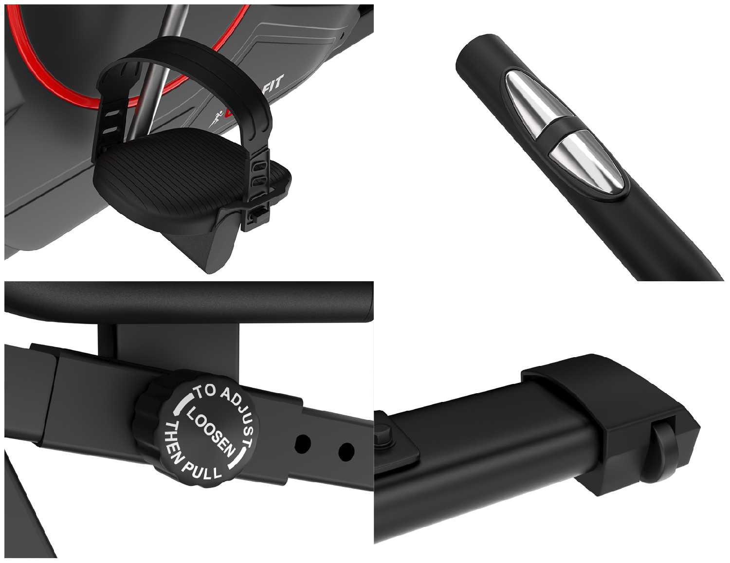 Горизонтальный велотренажер UNIXFIT BR-390Е + набор для фитнеса фотография 12