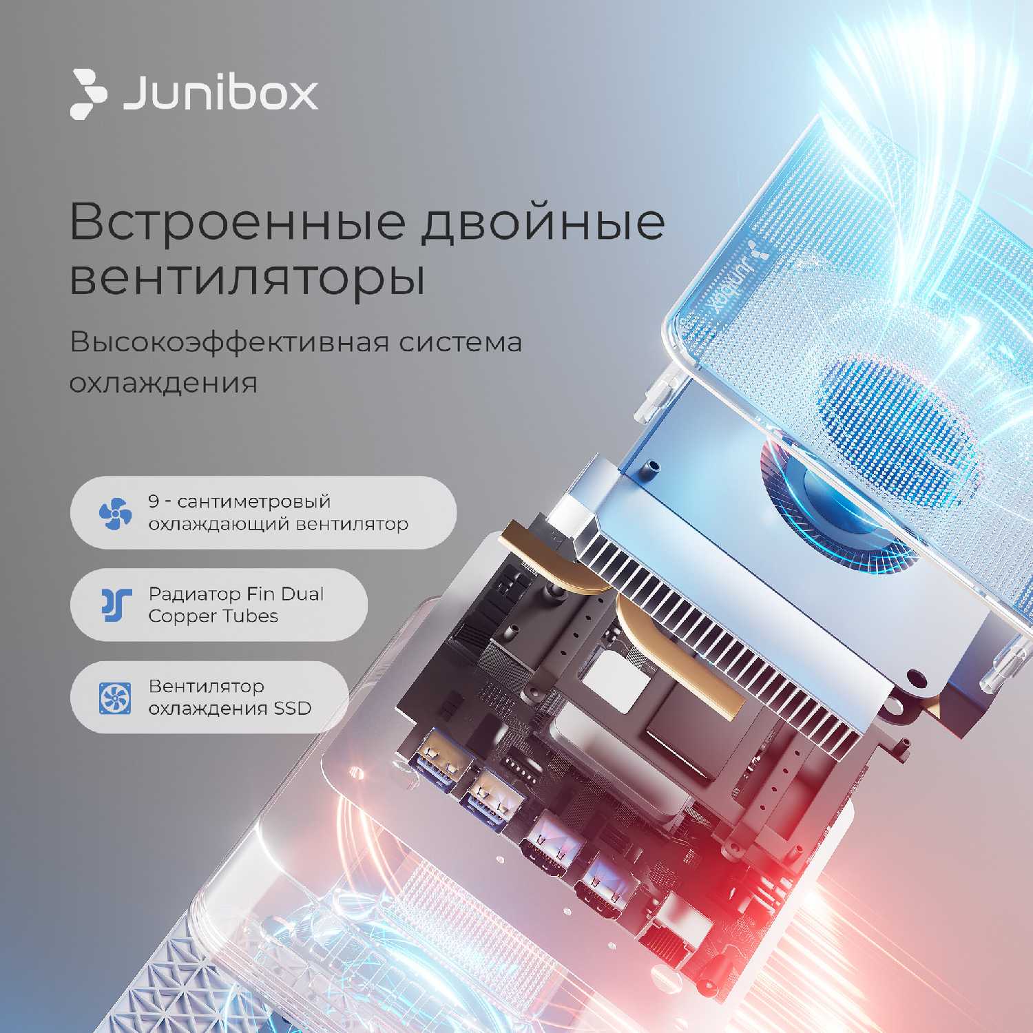 Мини ПК Junibox X3 Studio (Intel Core i5 12450H) фотография 5