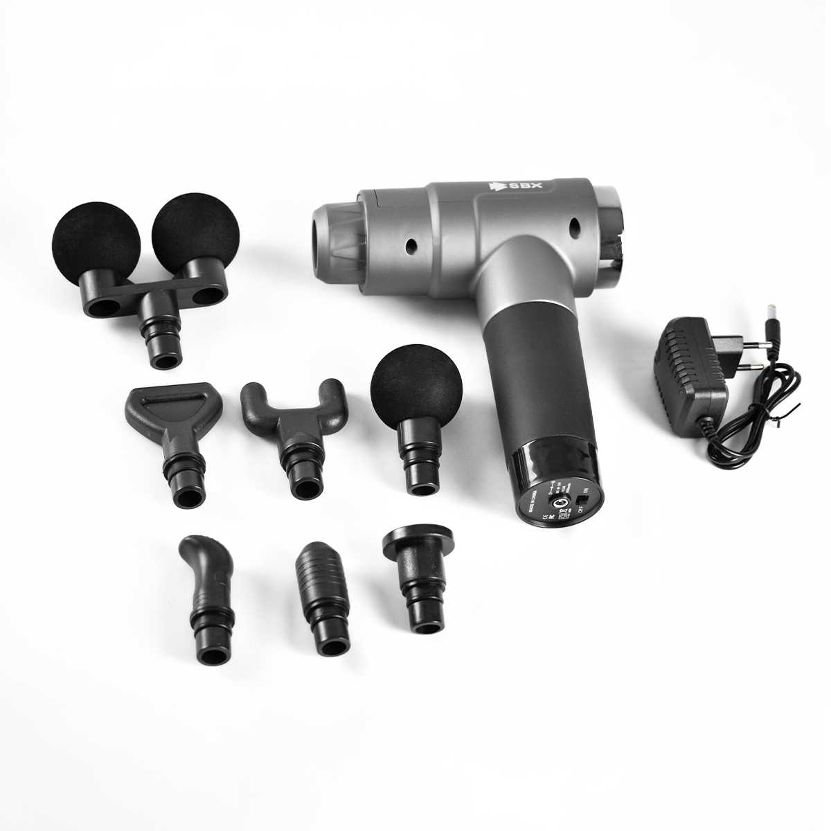 Перкуссионный массажер для тела электрический SBX Massage Gun MZ-MG09 фотография 15