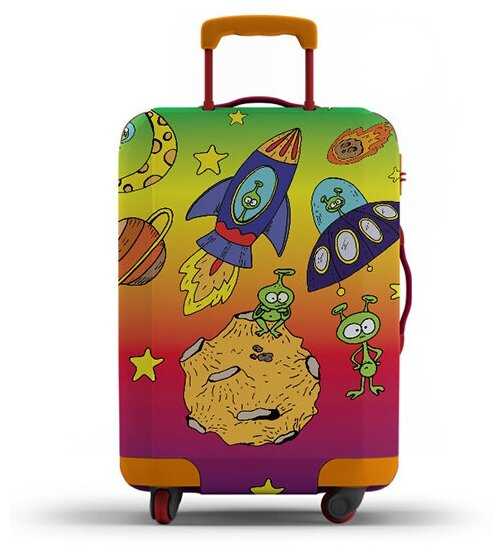 Homepick / Чехол для чемодана NLO_S/6045/ Размер S(50-60 см)