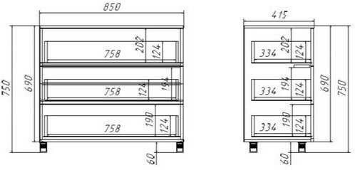 Комод Эйп 13.322 (D4430) фотография 14