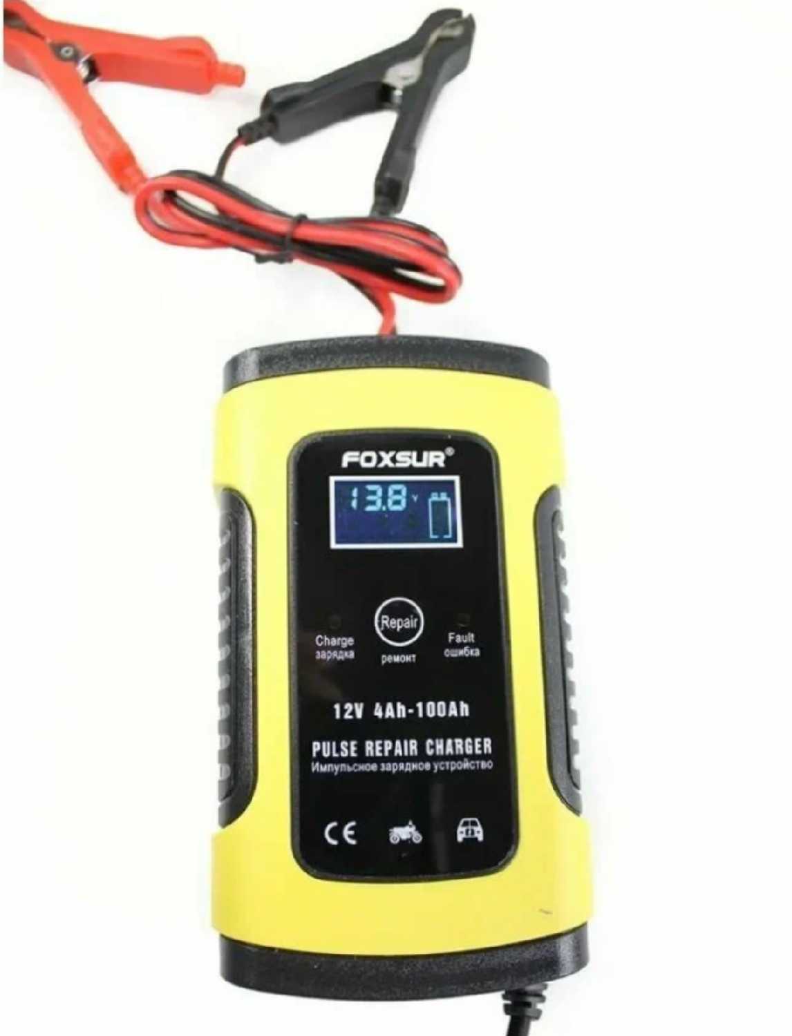Зарядное устройство FOXSUR Зарядное устройство для автомобильного аккумулятора (12V-5А) фотография 11