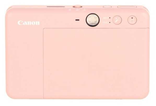 Камера и принтер моментальной печати Canon Zoemini S2, розовое золото фотография 14