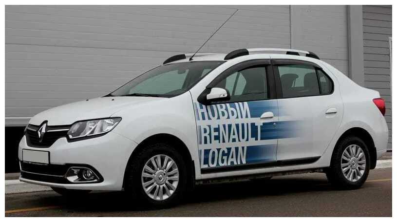 Рейлинги для Renault Logan с 2014 - черные фотография 4