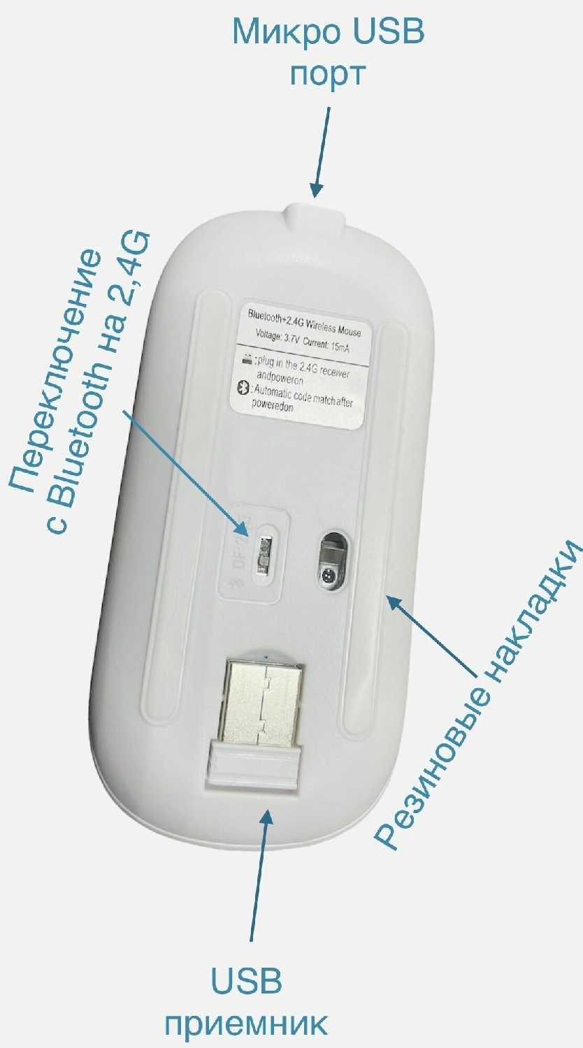 Мышь беспроводная Мышь беспроводная с LED подсветкой фотография 9