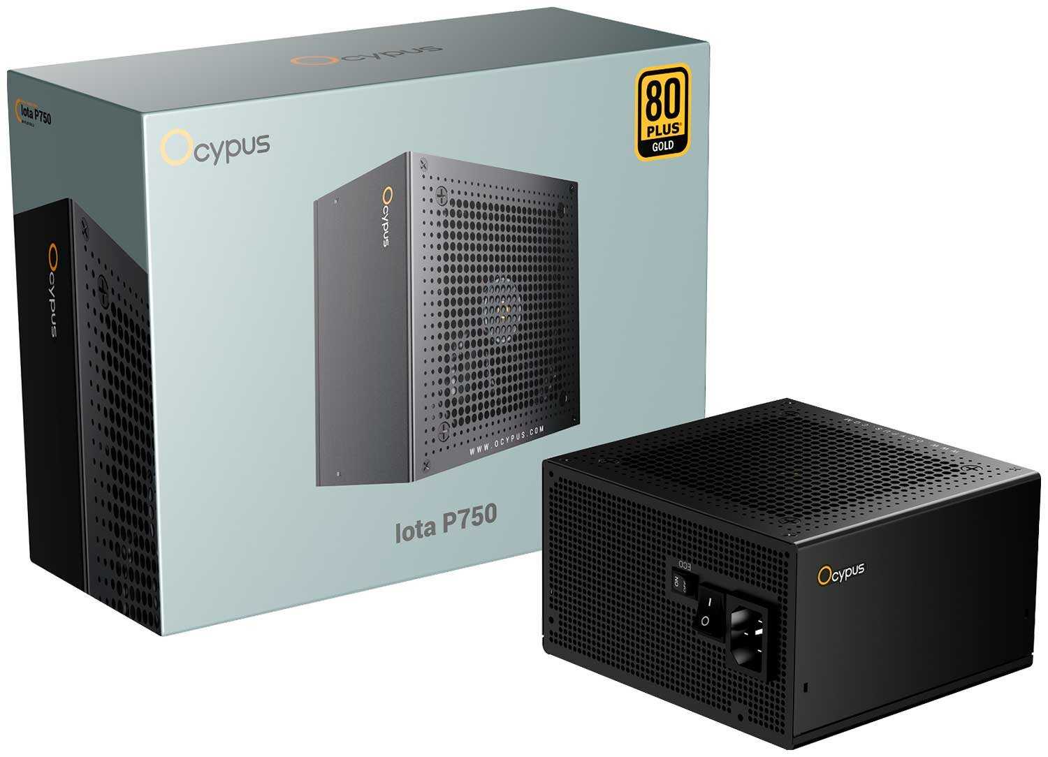 Блок питания Ocypus Iota P750 [750W, 80Plus Gold, Modular] [Iota-P750-G1FFBK024X-EU] фотография 4