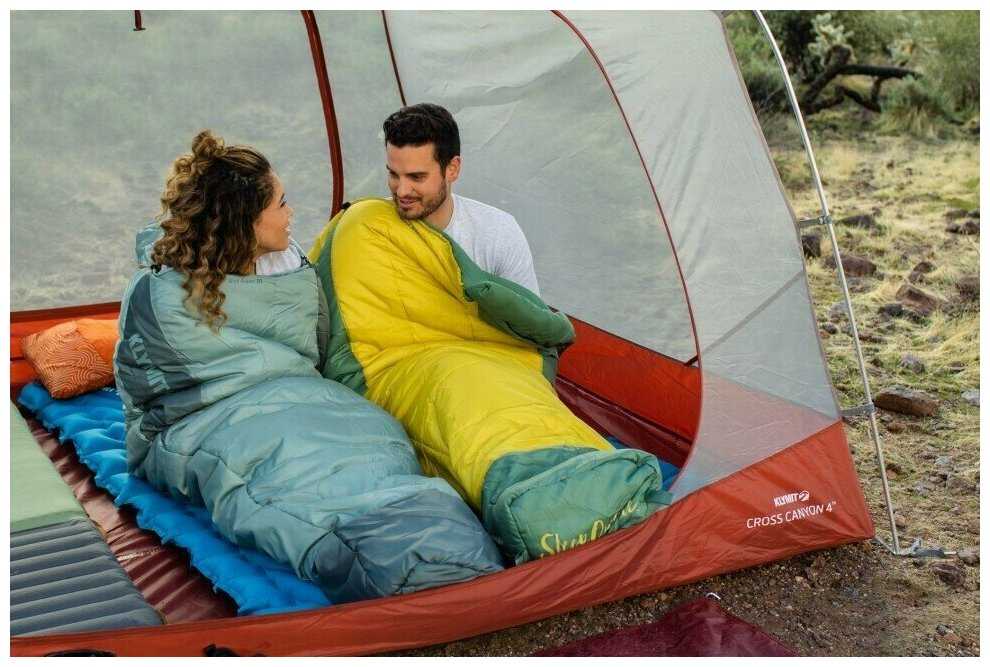 Спальный мешок Klymit Wild Aspen 0 Large (13WAYL00D) желто-зеленый фотография 5