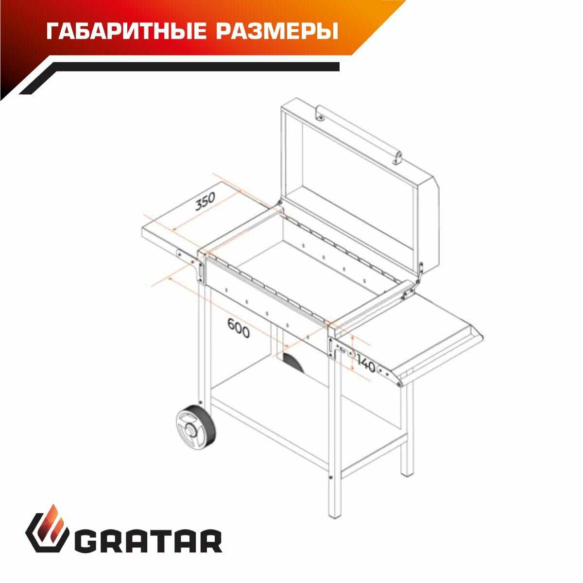 Гриль-барбекю Gratar МАН 203 фотография 10