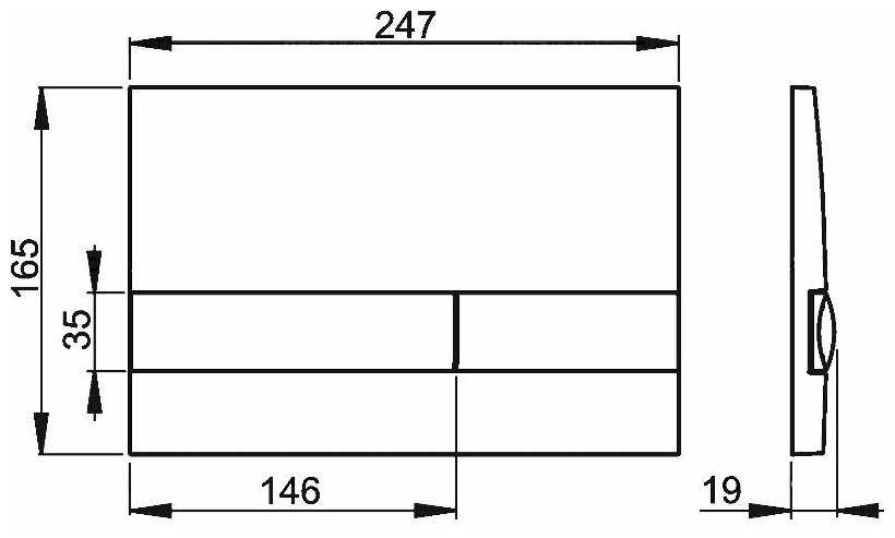 Кнопка смыва Alcadrain M1745 фотография 1