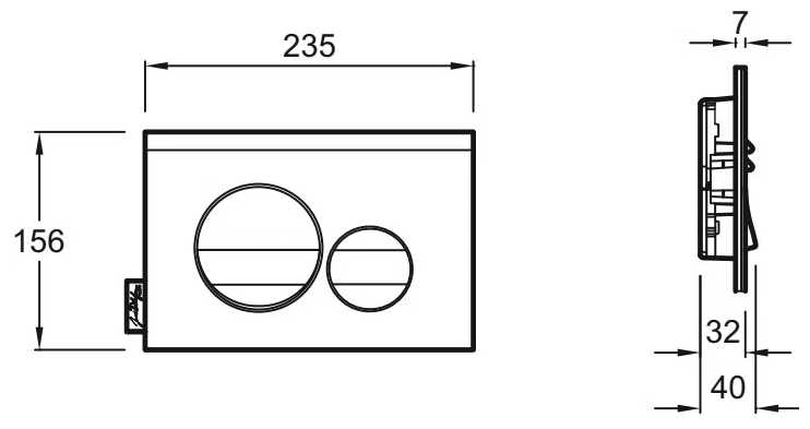 Кнопка смыва Jacob Delafon E20859 фотография 2