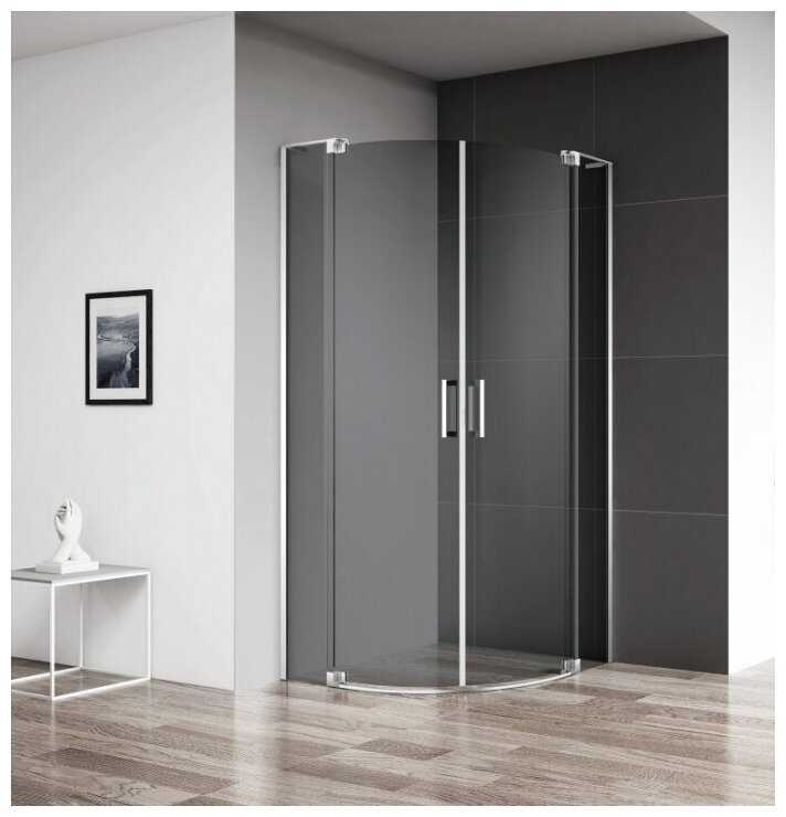 Душевой уголок Cezares Slider 100х100 R-2-90/100-GRIGIO-Cr