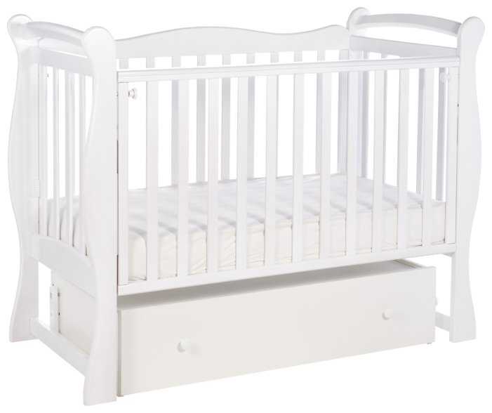 Кроватка SWEET BABY Dolce Vita, классическая, поперечный маятник фотография 6