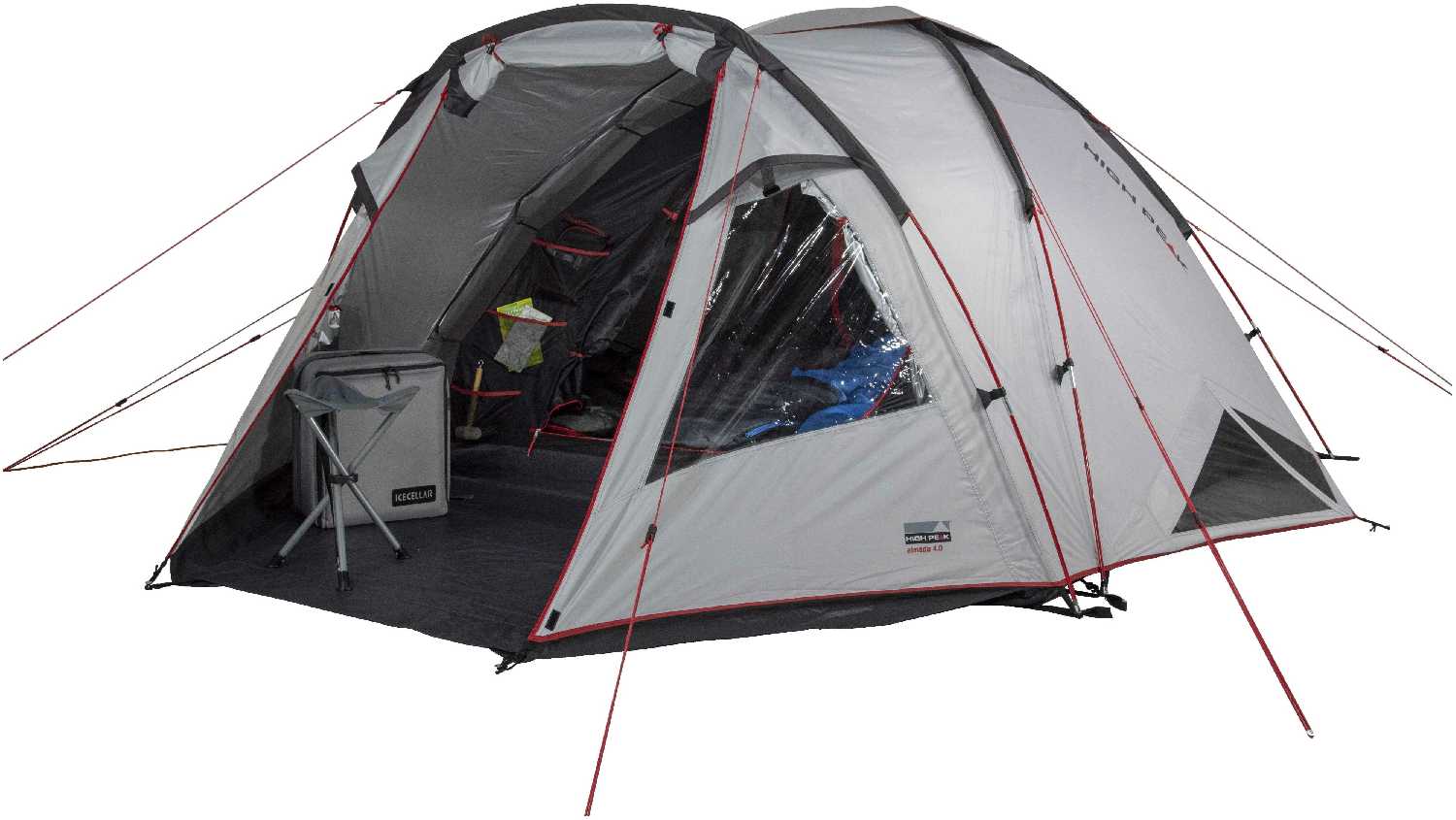 Палатка High Peak Almada 4 nimbus grey, 400x230x150, 11571 фотография 6