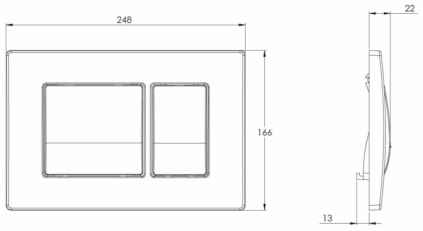 Кнопка смыва Azario Кнопка смыва (AZ-8200-0032) фотография 1