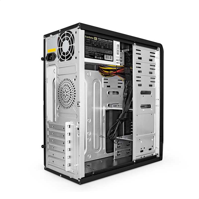 Корпус ExeGate CP-606U-AB350 (ATX, AB350 с вент. 8см, 1USB+1USB3.0, аудио) фотография 7