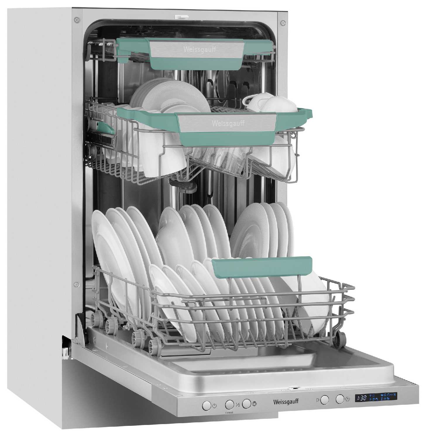 Встраиваемая посудомоечная машина Weissgauff BDW 4543 D Wi-Fi фотография 3