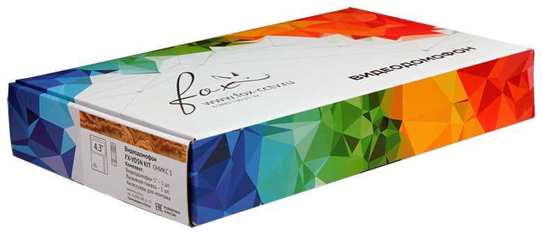 Комплект видеодомофона FX-VD5N-KIT оникс 5 комплект фотография 6