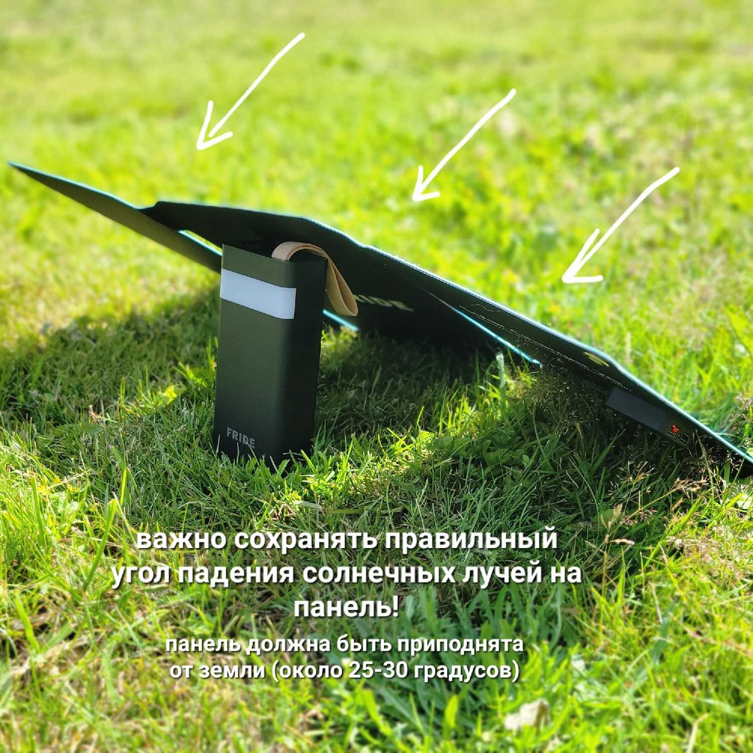 Набор солнечная батарея 20Вт (2xUSB) + power bank 30000 мАч фотография 10
