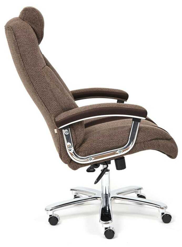 Кресло компьютерное Tetchair TRUST ткань коричневый фотография 4