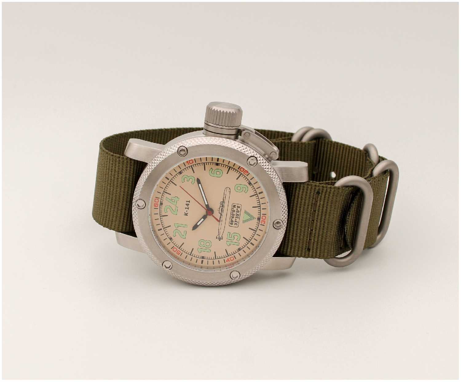 Часы К-141 / Курск (Oscar-II) механические с автоподзаводом (сапфировое стекло) 1087.21 фотография 7