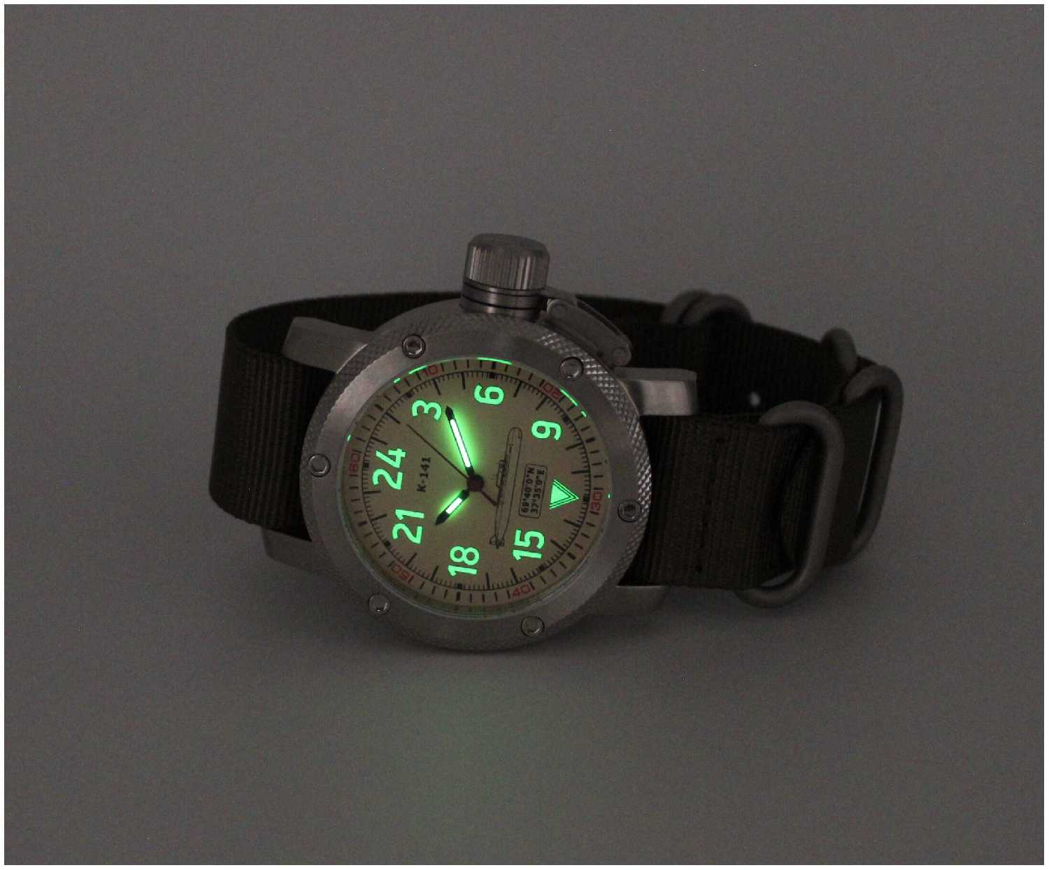 Часы К-141 / Курск (Oscar-II) механические с автоподзаводом (сапфировое стекло) 1087.21 фотография 8