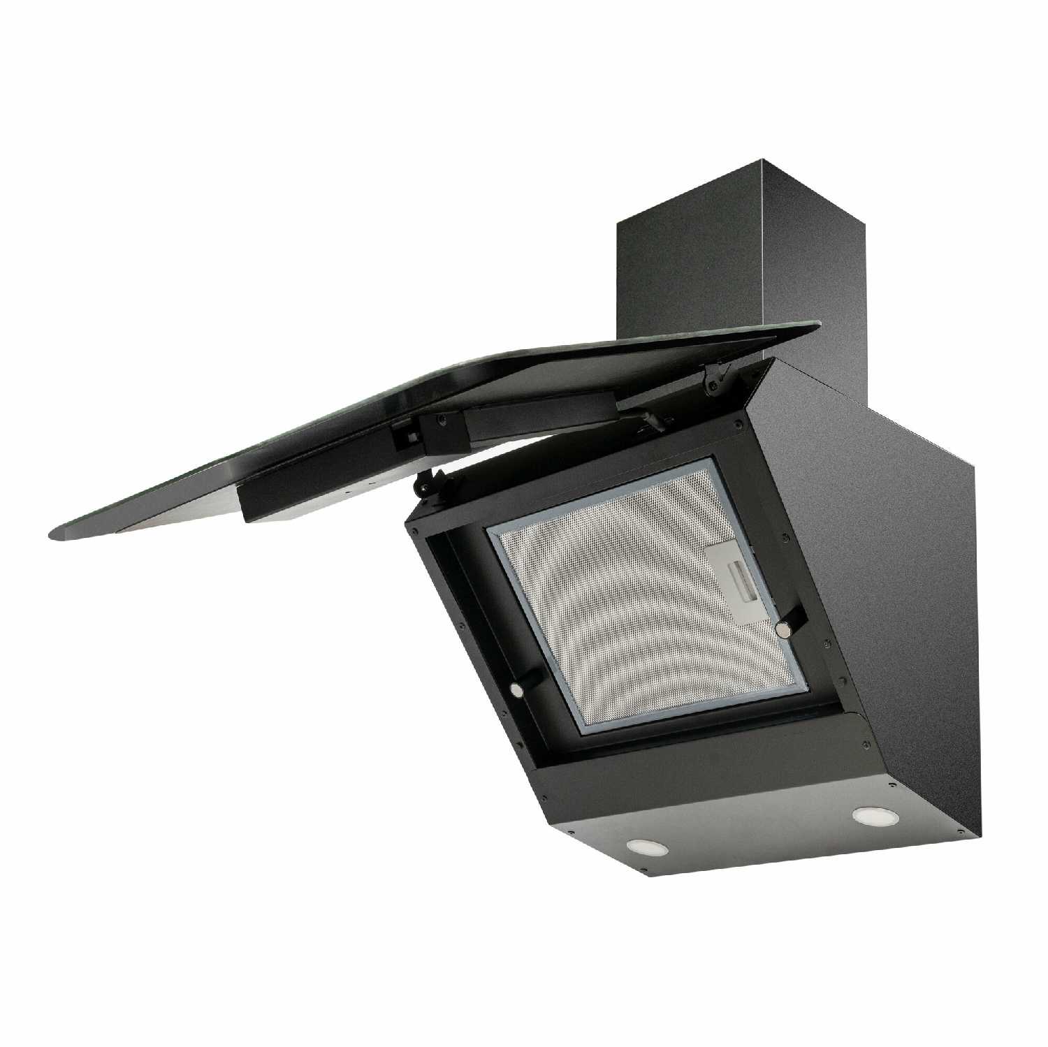 Наклонная стеклянная кухонная вытяжка DeLonghi Arco 606 NB фотография 11