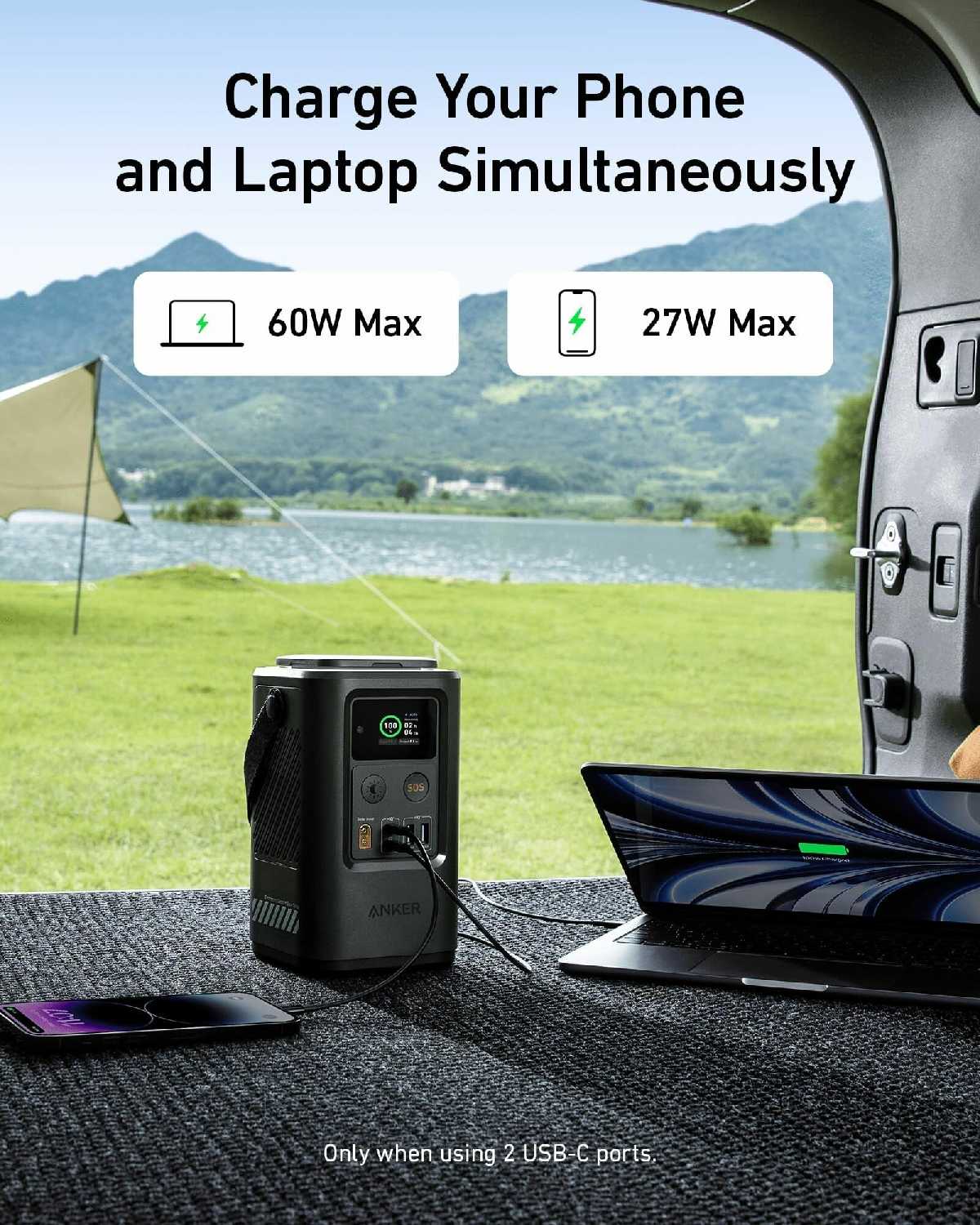 Портативный аккумулятор Anker PowerCore Reserve 60000мАч 87W (A1294P61) фотография 4