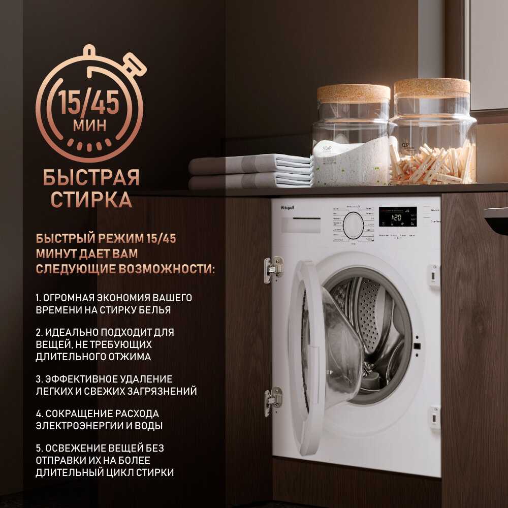 Встраиваемая стиральная машина WMI 6147 Inverter Steam фотография 4