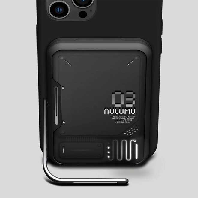 Внешний магнитный аккумулятор с подставкой Aulumu M03 MagSafe Battery Pack (3500 мАч) фотография 8