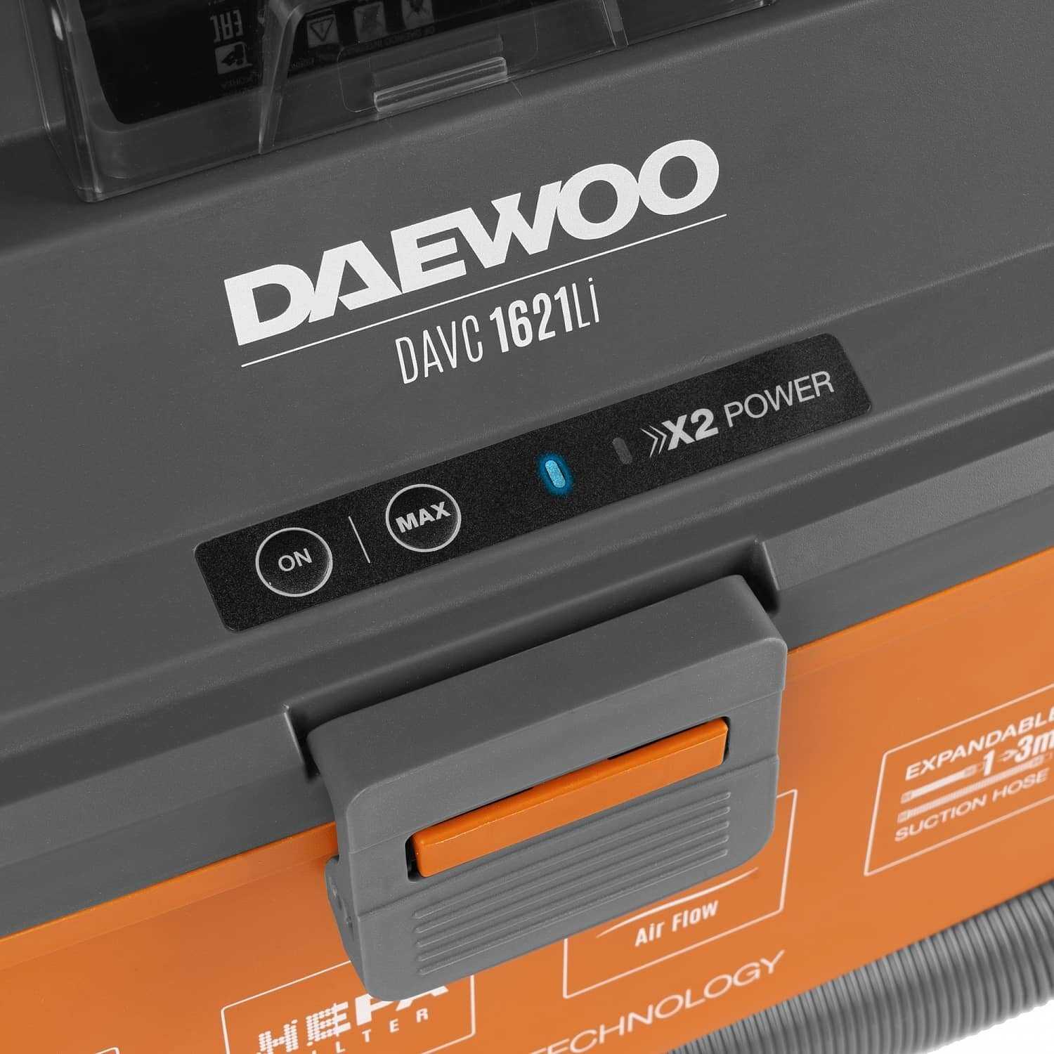 Пылесос аккумуляторный DAEWOO DAVC 1621Li SET фотография 16