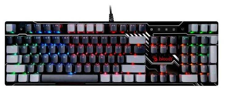 Клавиатура A4Tech Bloody B808N механическая черныйсерый USB for gamer LED фотография 17