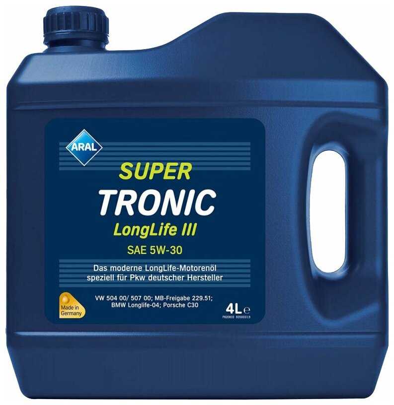 Синтетическое моторное масло ARAL Super Tronic Longlife III SAE 5W-30 фотография 1