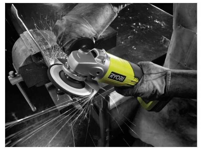 Аккумуляторная УШМ RYOBI R18AG-0 фотография 6