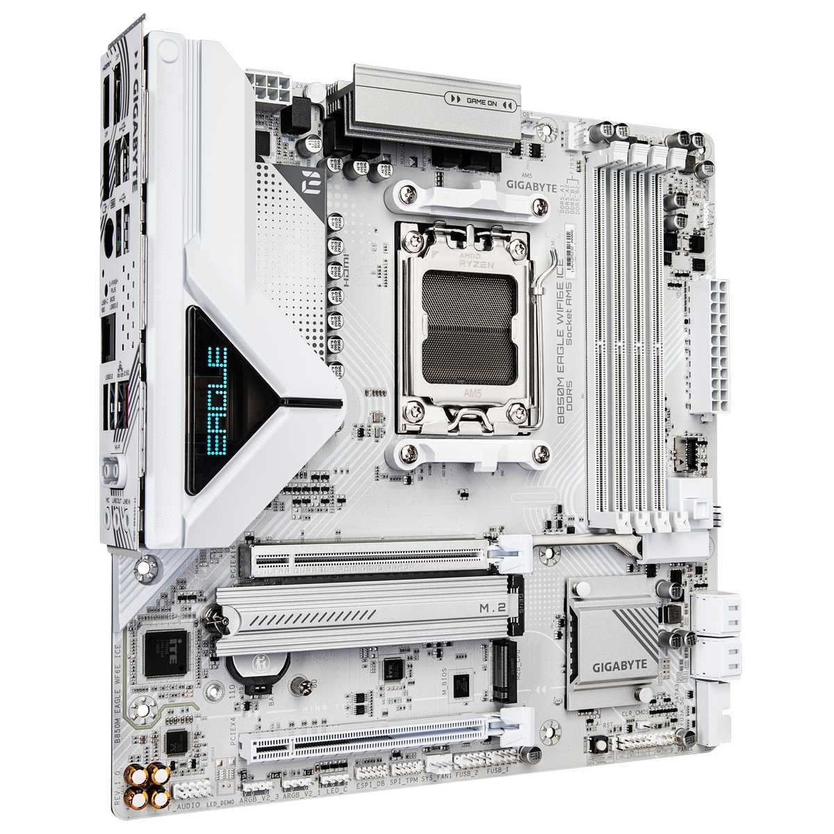 Материнская плата Gigabyte B850M EAGLE WIFI6E ICE [AM5, AMD B850, Micro-ATX] фотография 1