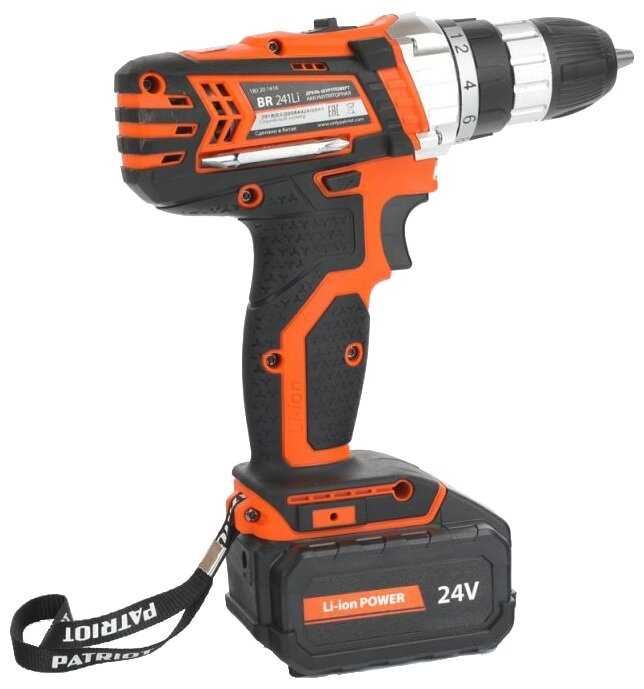 Аккумуляторная дрель-шуруповерт PATRIOT BR 241Li 180201416 фотография 2