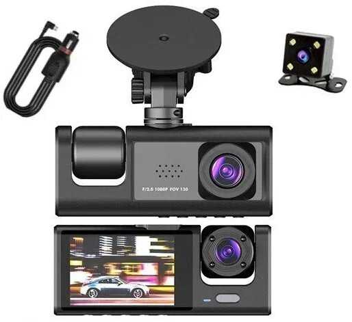 Видеорегистратор автомобильный Black Box 3 в 1 Super HD (1296P) фотография 6