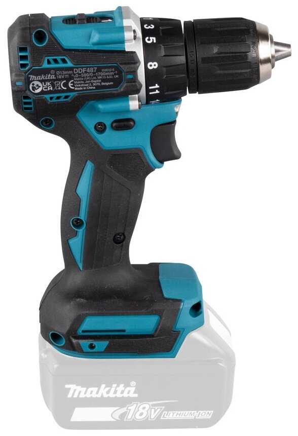 Аккумуляторная дрель-шуруповерт, LXT, 18V Makita DDF487Z (без зу и акб) фотография 9