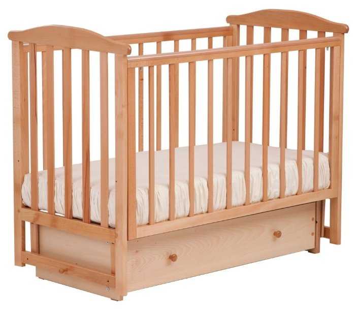 Кроватка ЛЕЛЬ (Кубаньлесстрой) Лютик АБ 15.2, классическая, поперечный маятник фотография 5