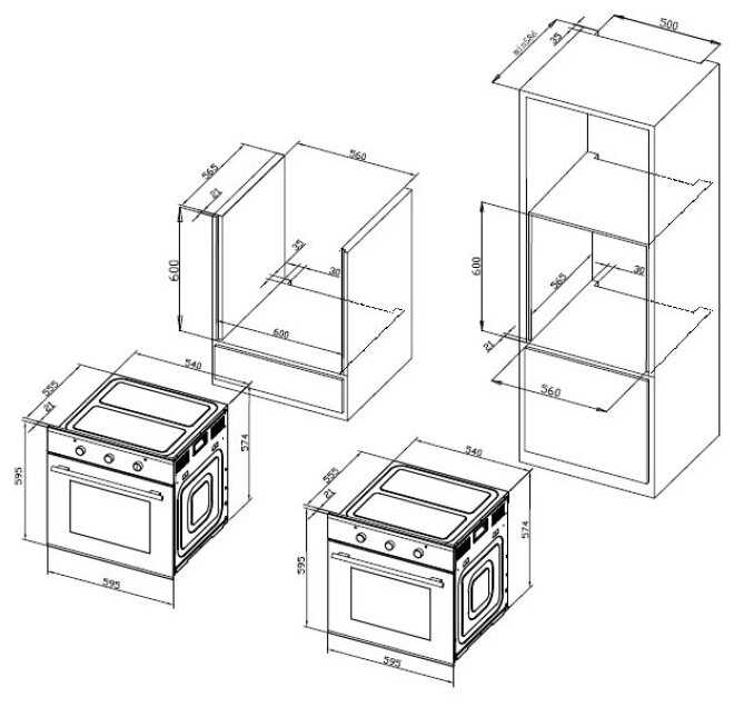 Духовой шкаф Электрический Hyundai HEO 6647 WG белый фотография 3