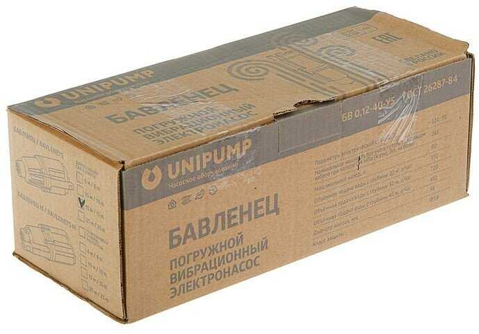 Колодезный насос UNIPUMP БАВЛЕНЕЦ БВ 0,12-40-У5 (БВ 0,12-40-У5) фотография 18