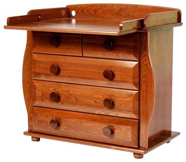 Пеленальный комод ЛЕЛЬ (Кубаньлесстрой) БИ 36 с откидным пеленальным столиком фотография 6